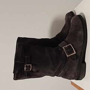 Jimmy Choo London Dark Grey Suede Ankle Boots